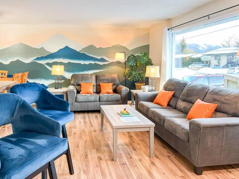 The Orange Door Living Room