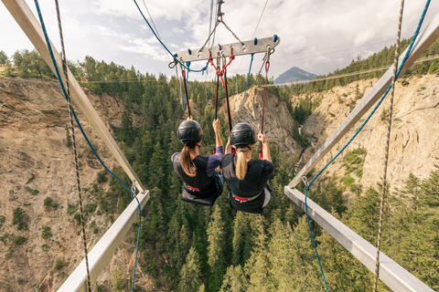 Golden Skybridge Canyon Swing