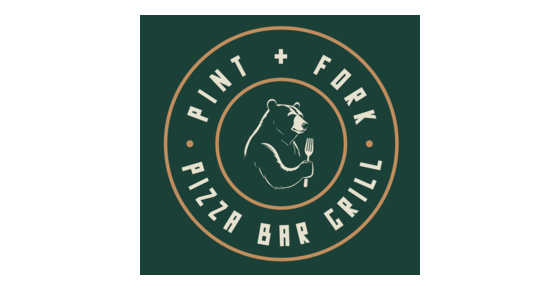 Pint and Fork Golden Logo