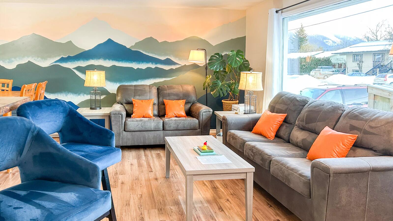 The Orange Door Living Room