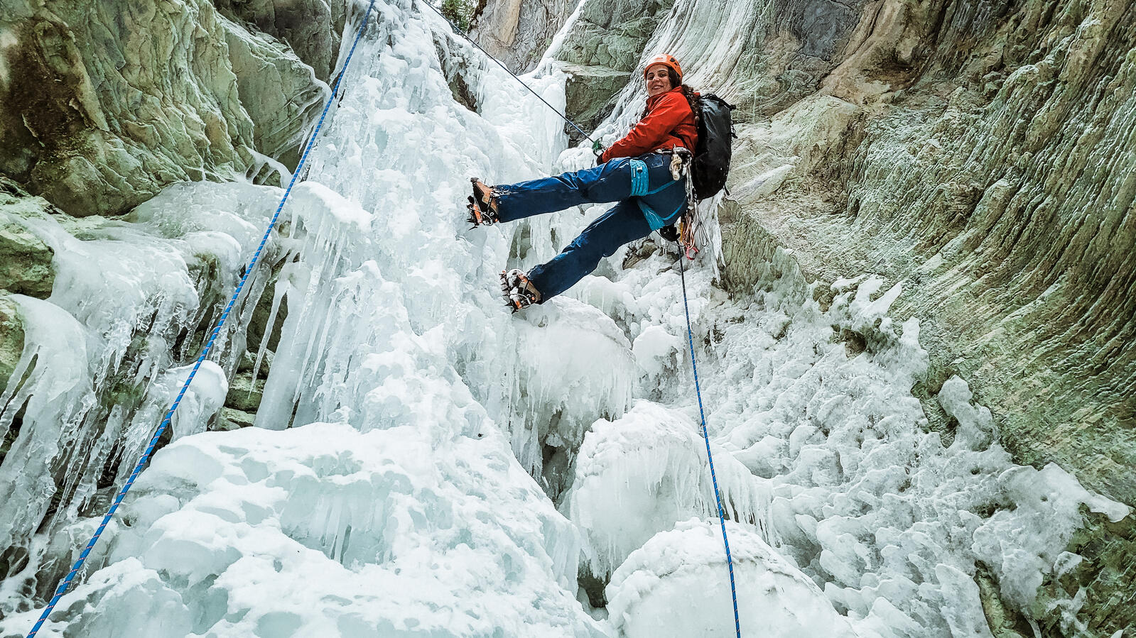 Western Canyoning Adventures Escalade sur glace Golden Rappel