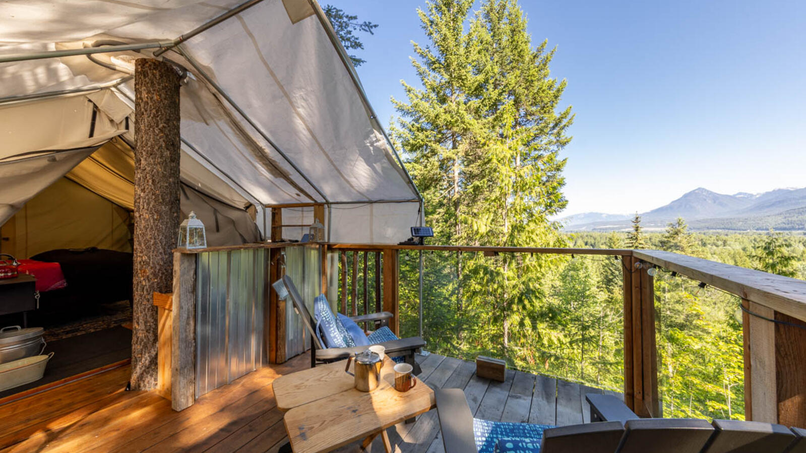 Balcon de la cabane